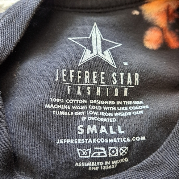 Jeffree Star | Black & orange tie dye logo shirt 2020 Halloween exclusive - Picture 7 of 9